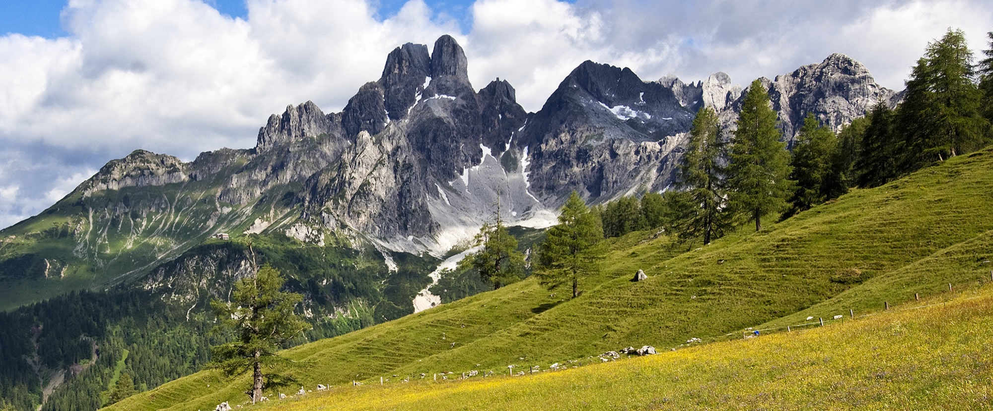 Der Filzmooser Hausberg, die Bischofsmütze, zur Sommerzeit
