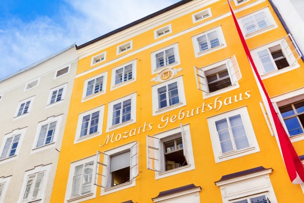 Mozart's Geburtshaus in der Getreidegasse Salzburg